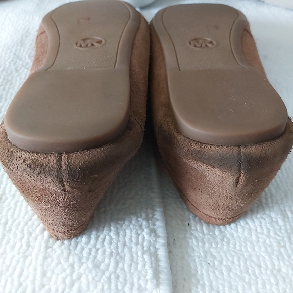 Michael Kors suede leather loafers flats brown - Picture 13 of 16